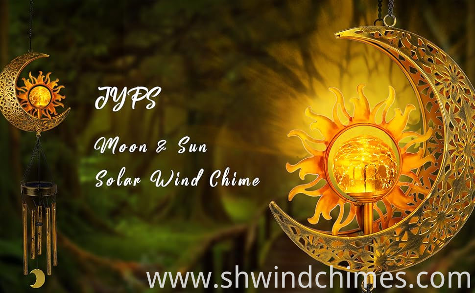 Sun Moon Solar Wind Chimes